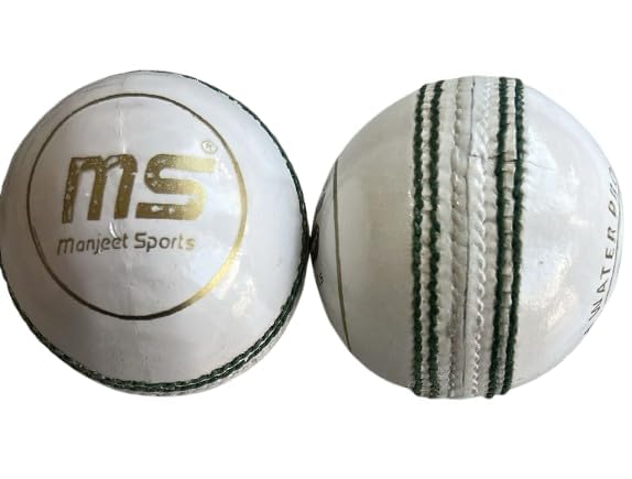M.S Tournament White Ball Leather Cricket Ball