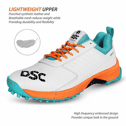 DSC Jaffa 22 Cricket Shoes | for Mens & Boys | Material: Mesh | Breathable Mesh | Non-Slip Sole for Improved Durability for Stability