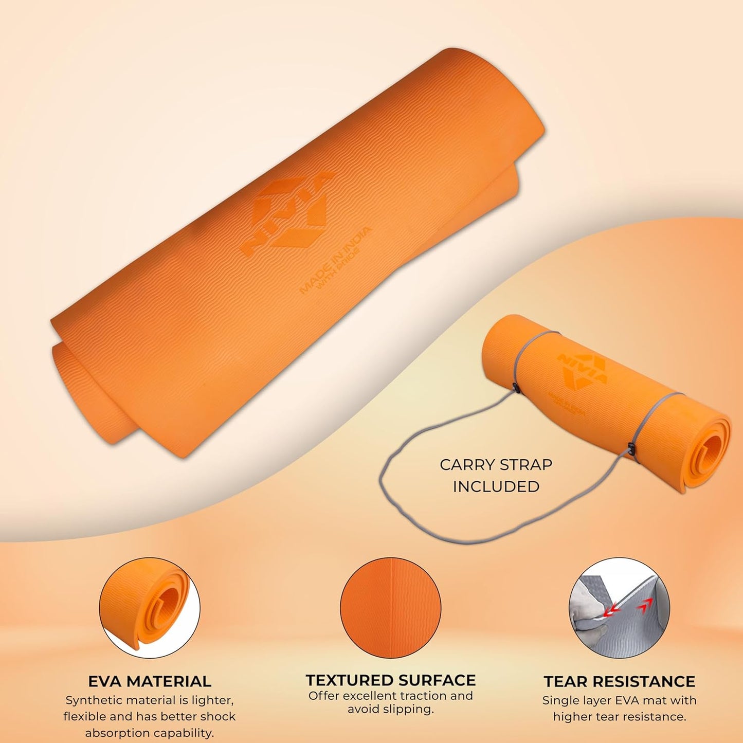 nivia yoga mat 10mm