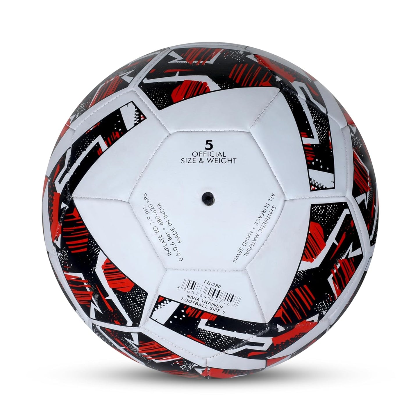 Nivia Trainer Football, Rubberized Stitched Football,32 Panel,Suitable for Hard Ground Without Grass,Training Football,Football for Men & Women,Size - 5...