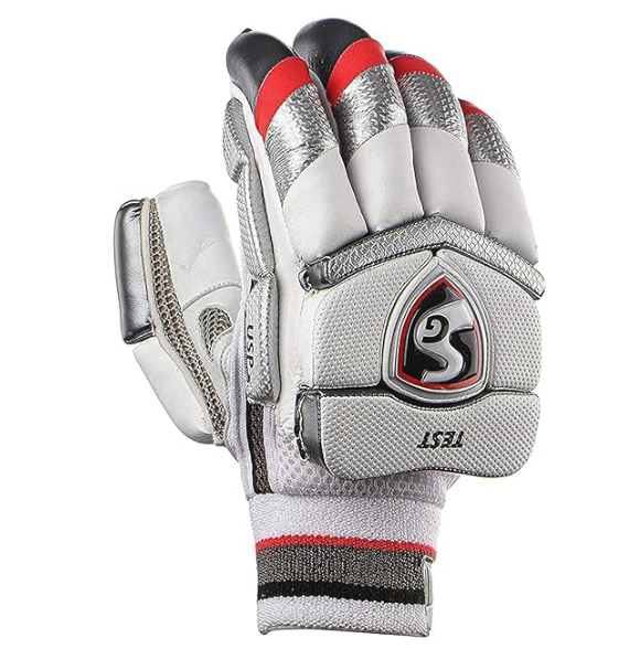 SG Test RH Leather Batting Gloves, Adult - Cricket (Assorted)