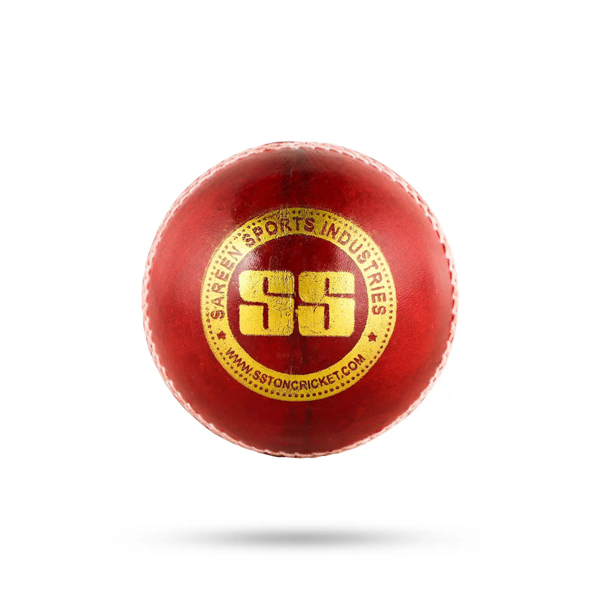 SS County Alum Tanned Red Leather Cricket Ball – Standard Size
