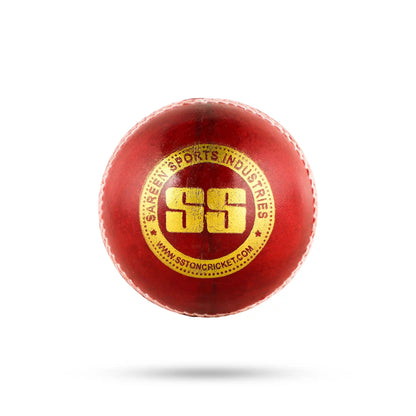 SS County Alum Tanned Red Leather Cricket Ball – Standard Size