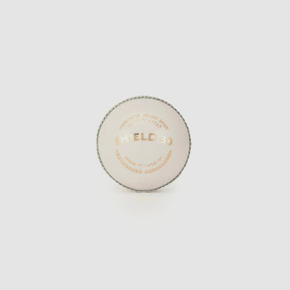 SG Shield 30 White Leather Cricket Ball – Standard Size