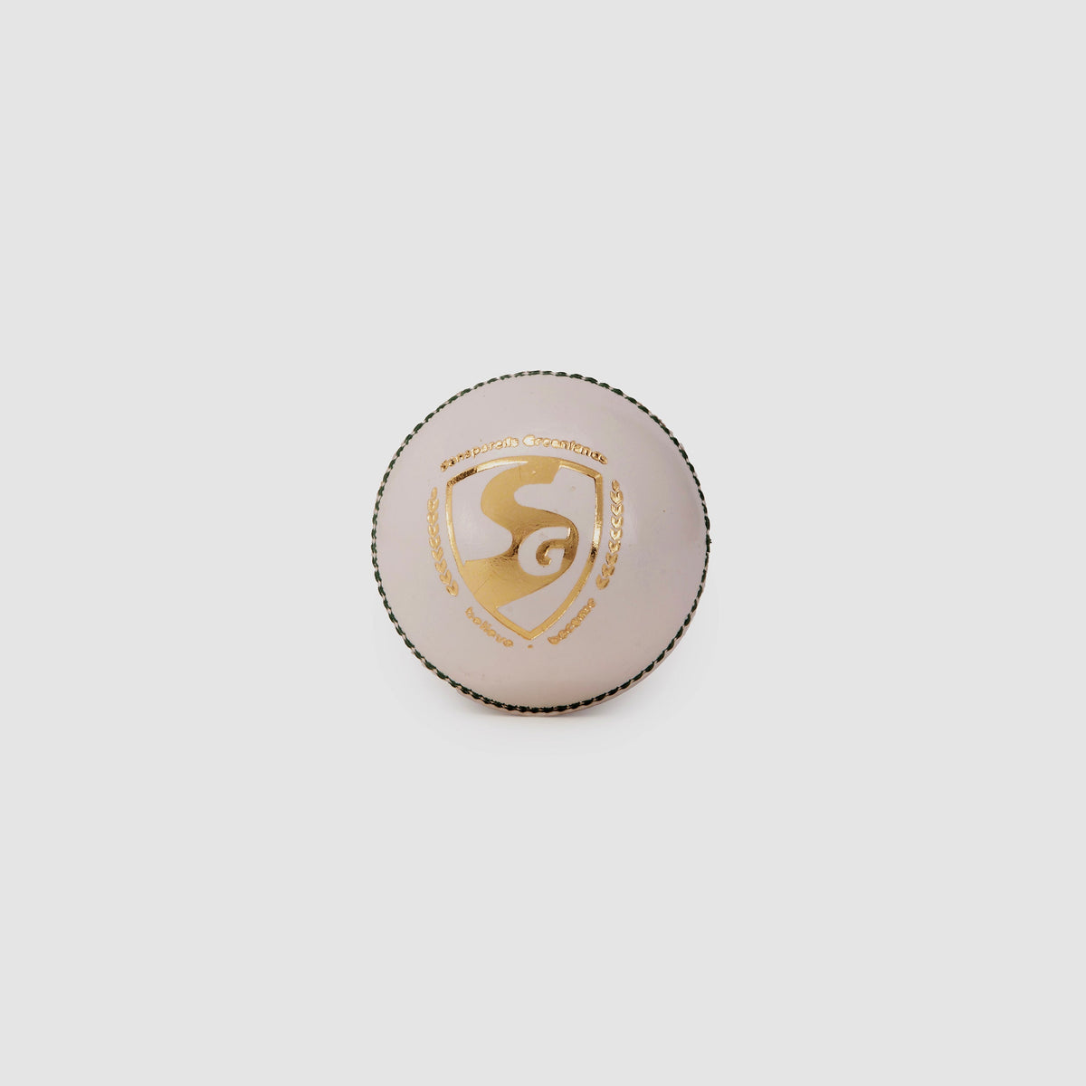 SG Club White Leather Cricket Ball – Standard Size