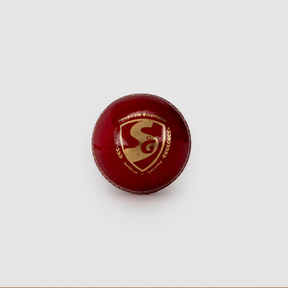 SG Shield 20 Red Leather Cricket Ball – Standard Size