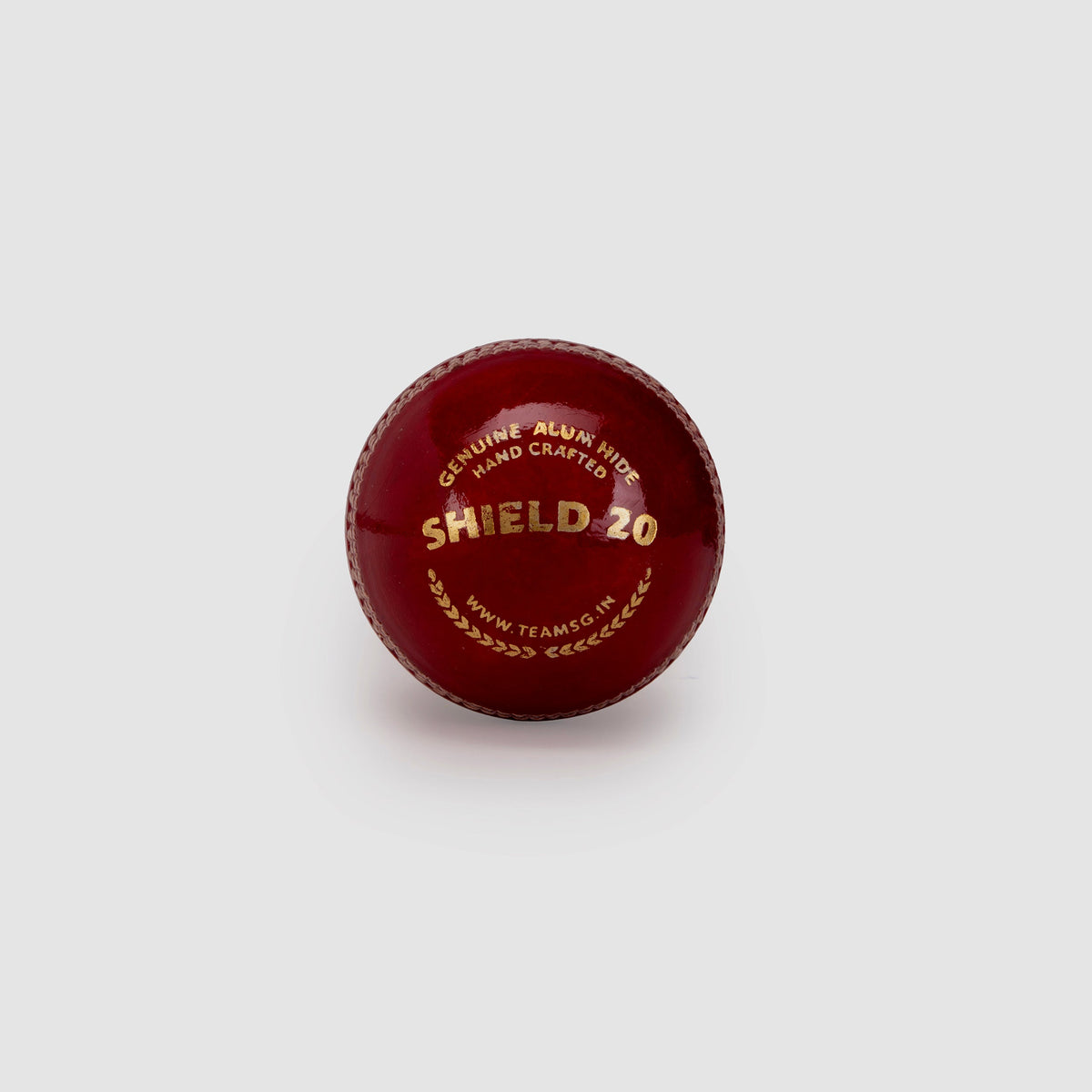 SG Shield 20 Red Leather Cricket Ball – Standard Size