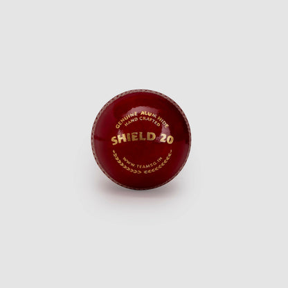 SG Shield 20 Red Leather Cricket Ball – Standard Size