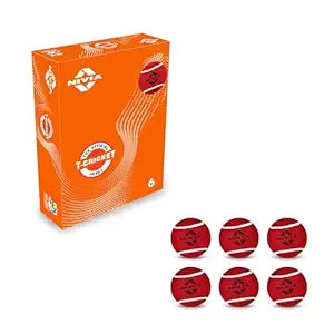 Nivia Heavy Weight Tennis Cricket Ball, Tennis Ball for Cricket, Practice Ball, Street Match Ball, Training Ball for Outdoor & Indoor, Heavy Tennis Balls for Players (Red, Pack of 1)