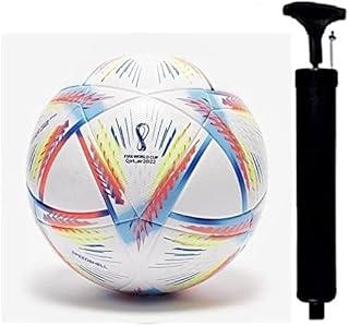 Outdoor Football with Free Air Pump and Pin - (Pack of 1) Football for The Player, Multicolor