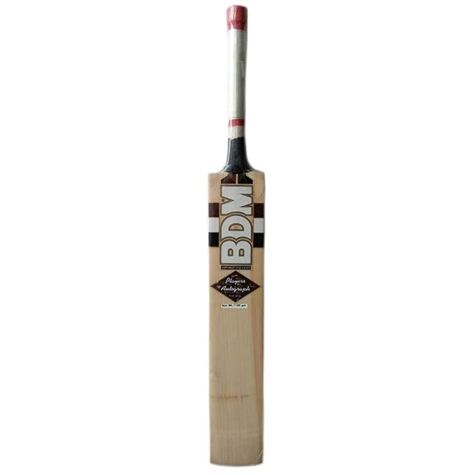 BDM Player's Autograph Kashmir Willow Full Size Cricket Bat