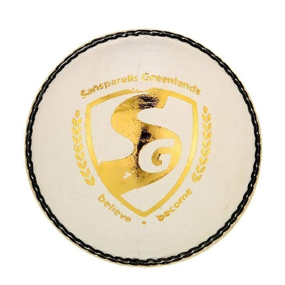 Sg club white leather ball