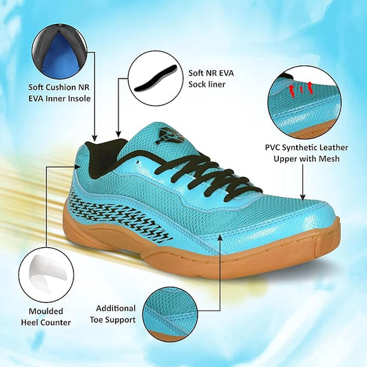Nivia Flash 2.0 Badminton Shoes for Men | Your Go-to Shoe for Pickleball, Padel, and All Court Sports | Badminton Sports Shoes