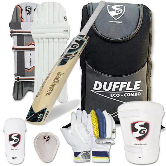 SG Eco Duffle Kashmir Willow Full Cricket Kit