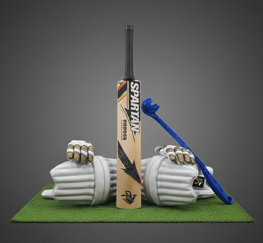 Spartan 4-in-1 Pro Combo: Boss Bat, Pads, Gloves, and Sidearm