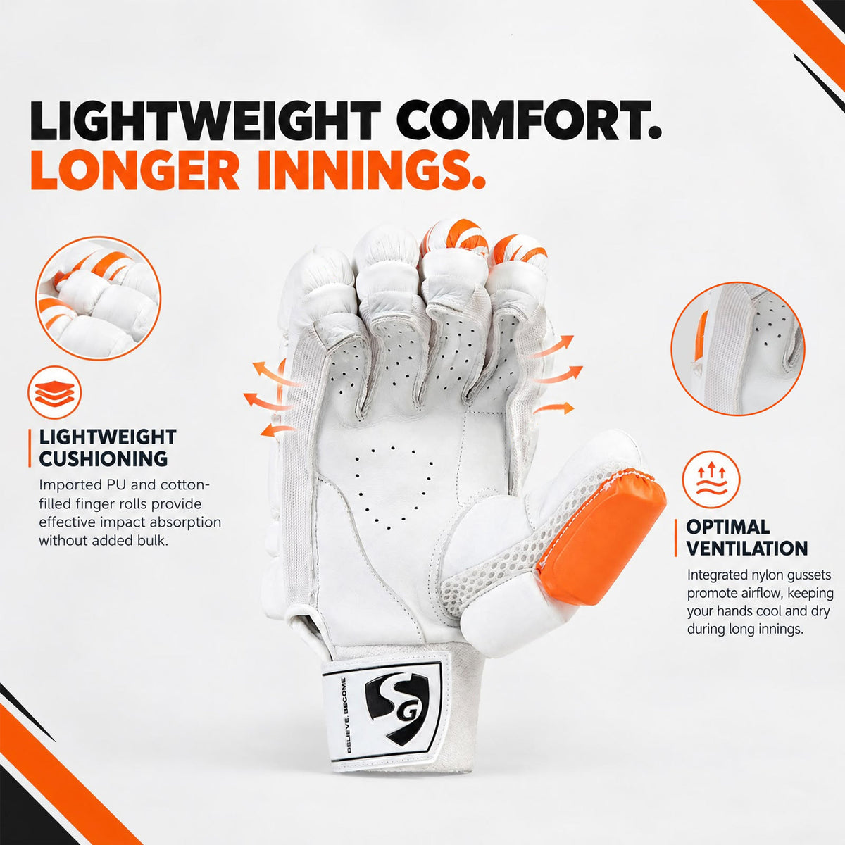SG Swift Lite Batting Gloves