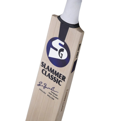 SG Slammer Classic Traditionally Shaped English Willow Cricket Bat (Leather Ball)