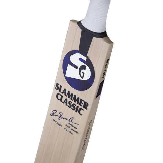 SG Slammer Classic Traditionally Shaped English Willow Cricket Bat (Leather Ball)