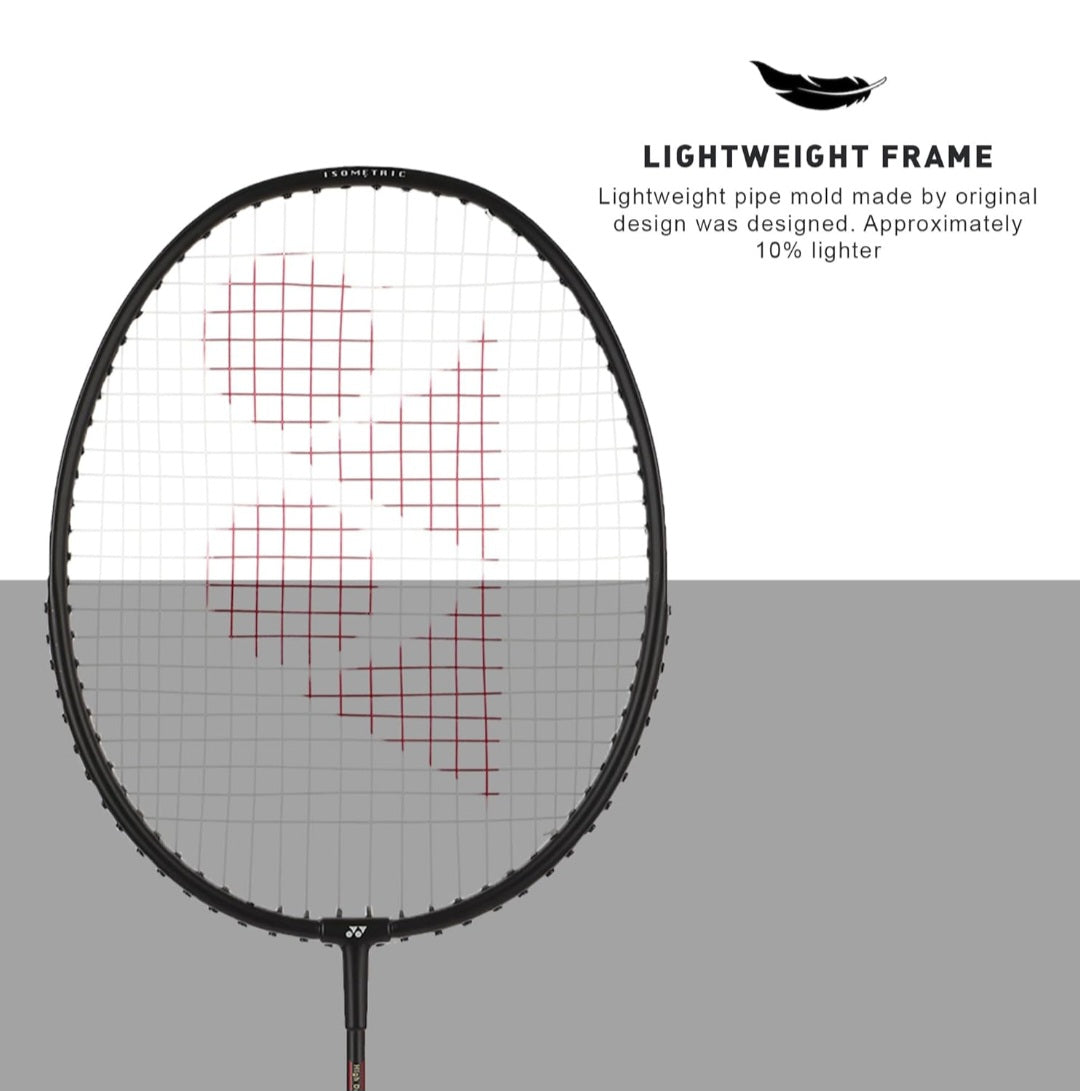 Yonex GR 303i Black Aluminium Badminton Racquet with Full Cover(Made in India)
