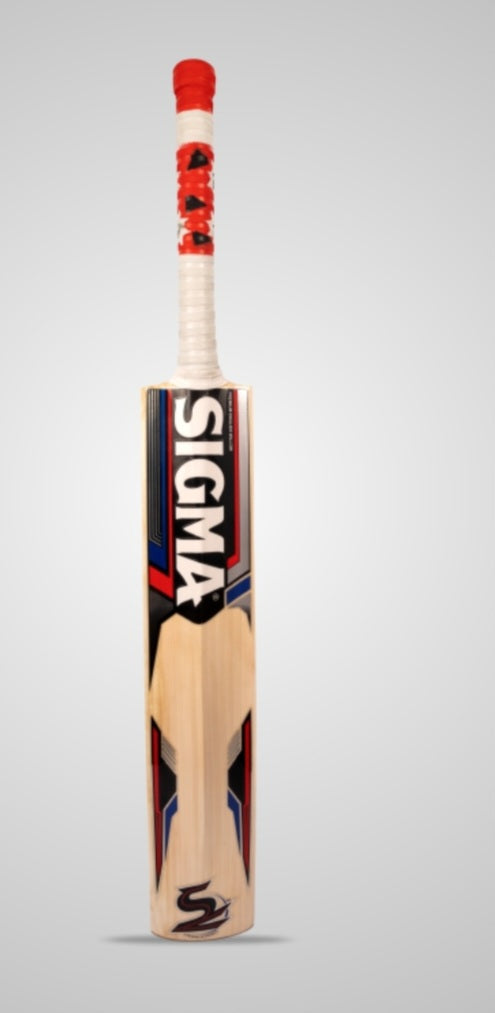 Sigma leather bat with free leather ball
