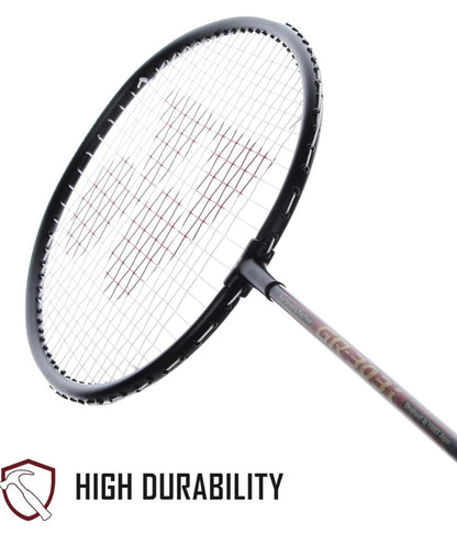 Yonex GR 303i Black Aluminium Badminton Racquet with Full Cover(Made in India)