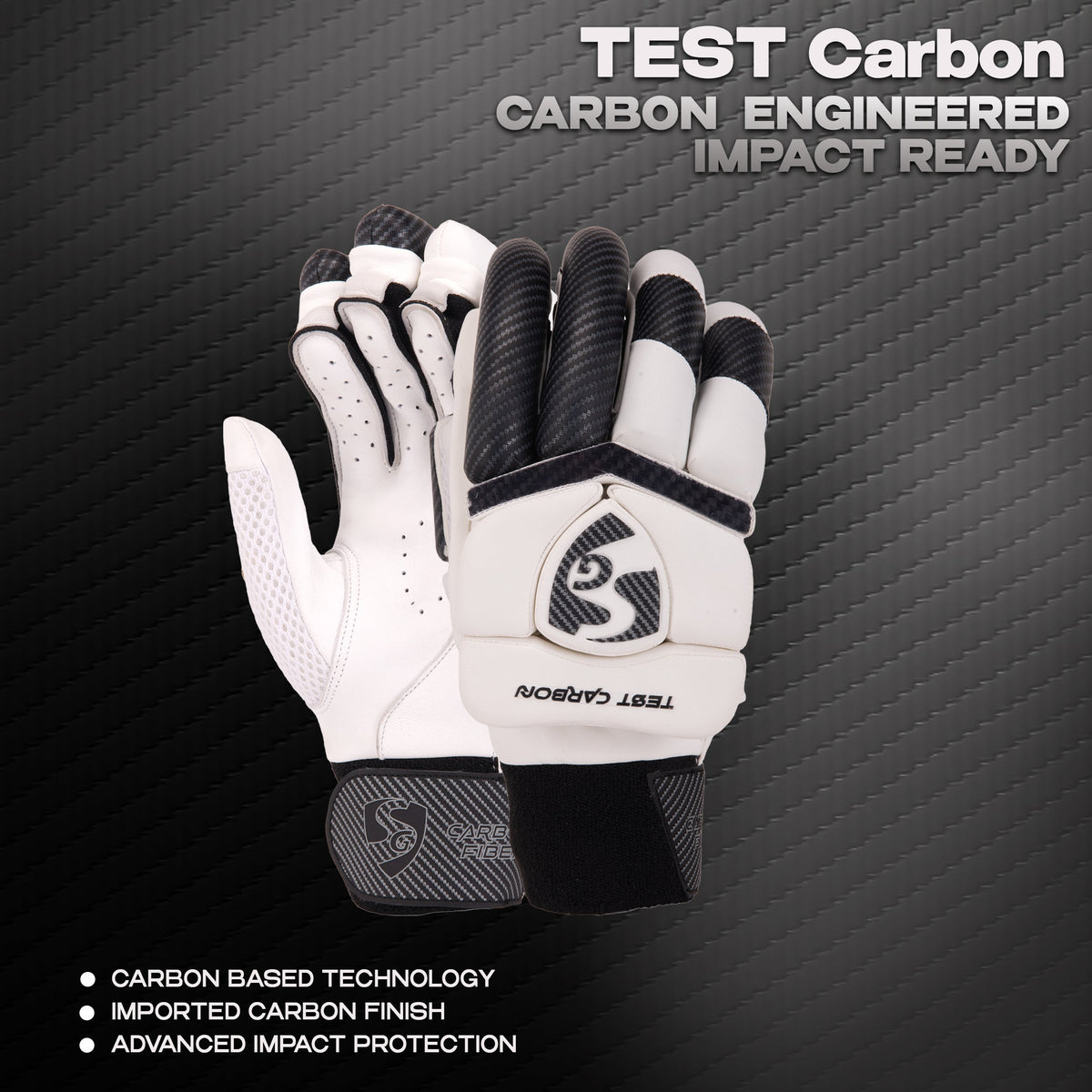 SG Test Carbon Batting Gloves